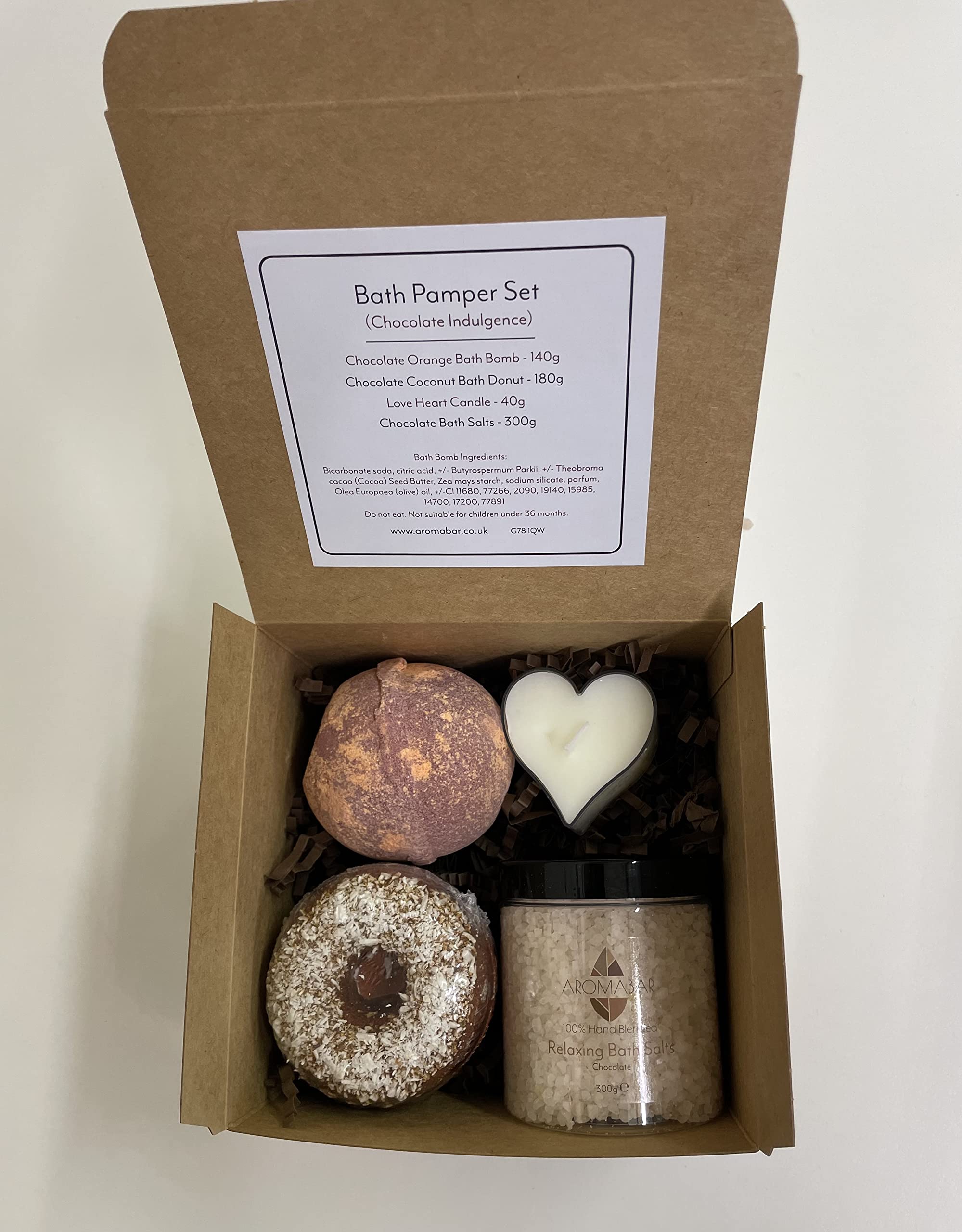 Chocolate Indulgence Bath Bomb Pamper Box Gift Set