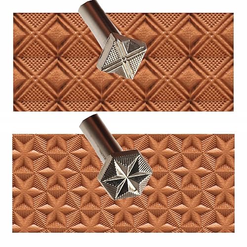 Leather Stamps,2 Pieces Professional Leather Stamping Tools for