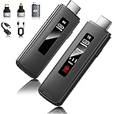 Wireless HDMI Transmitter and Receiver 164ft/50m, 2.4G/5G 4K Decode LED Display Wireless HDMI Extender Kit Plug & Play with Low Latency for Video and Audio from Laptop/PC/TV Box to Monitor/TV (Grey)