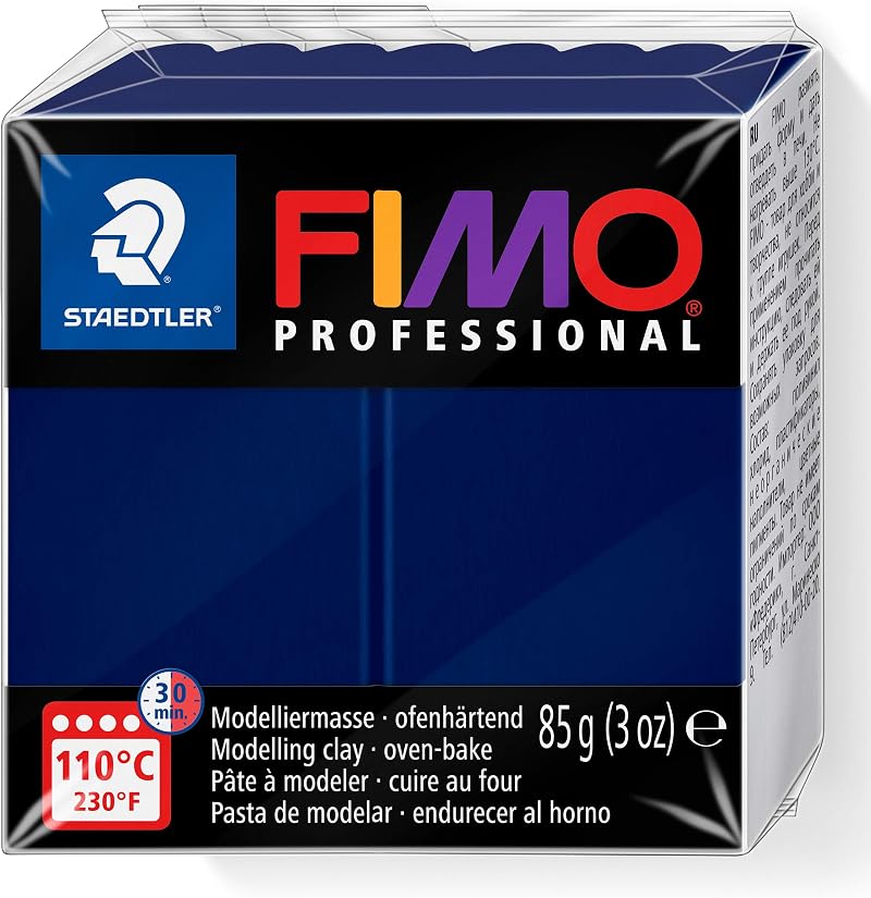 Staedtler 8004-34 FIMO Professional Oven-Hardening Clay Navy Blue 85g