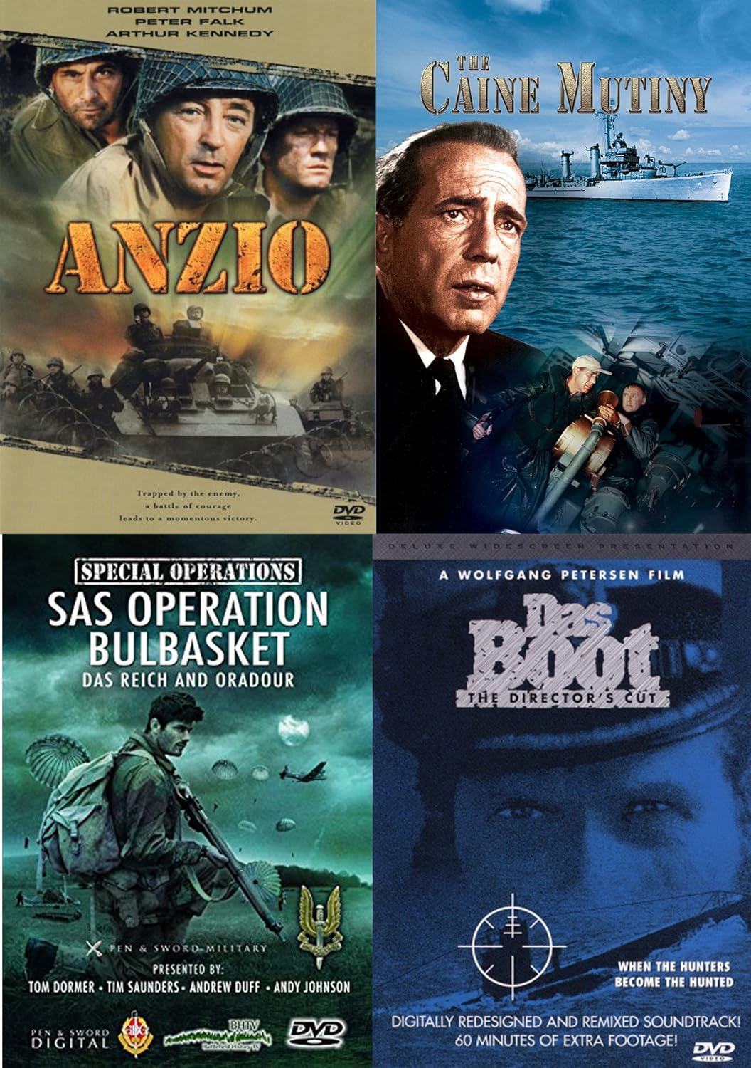 Amazon Com Ww2 Movie Collection Classics Das Boot Caine Mutiny