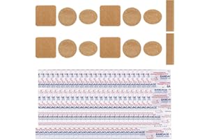200pcs Small Round Circle Dot Plasters for Wounds, 4 Styles Mini Oval & Flexible Tiny Square Adhesive Bandage for Hiding Skin