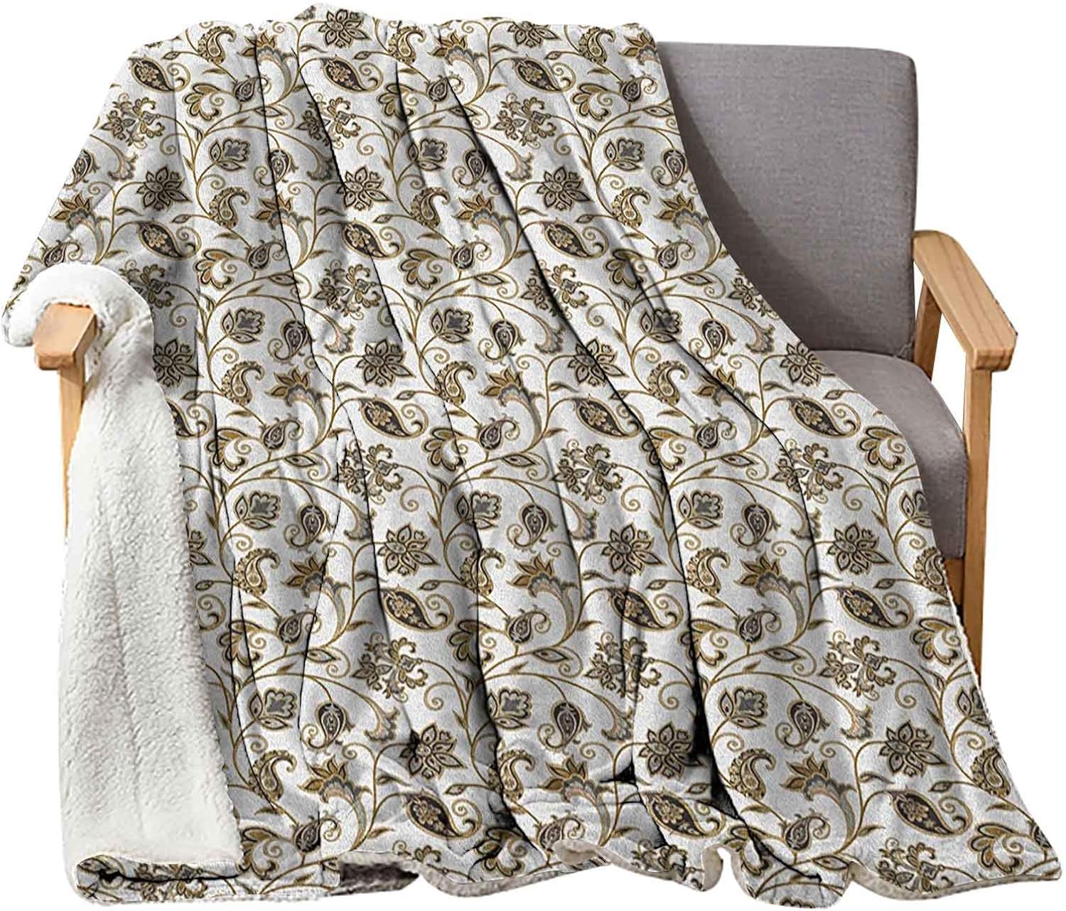 Arabic Throw Blankets 60" x 80", Oriental Culture Inspirations in
