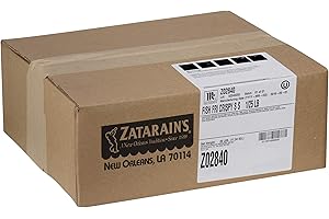 Zatarain's Crispy Southern Style Fish Fri, 25 lb - One 25 Pound Box of Crispy Fish Fry Seasoning Mix, Use as Coating for Seafood for Authentic Flavor and Ultimate Crunchy Texture