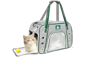 Lifeand Cat Carrier, Dog Carrier, Pet Carrier Airline Approved for Cats, Small Dogs, Kitten, Cat Carriers for Small Medium Cats Under 18lb, Collapsible Soft Sided Cat Travel Carrier