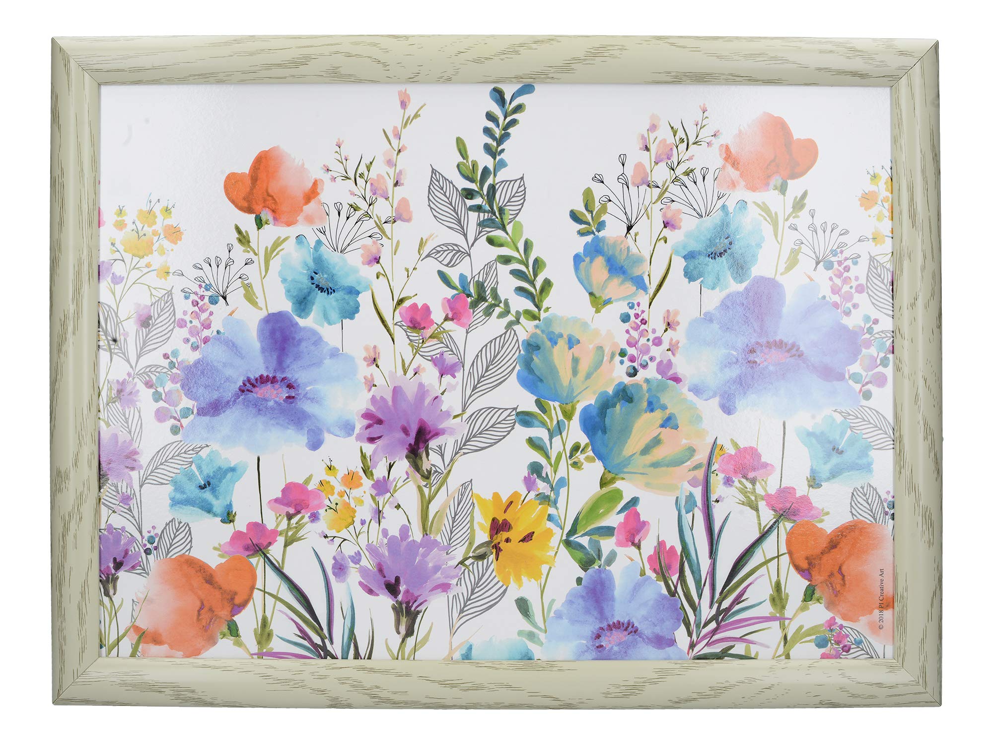 Creative Tops Lap Tray with Cushion with "Meadow Floral" Design, 44 x 34cm, Multi-Colour