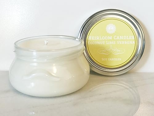 Amazon Com Coconut Lime Verbena Scented Soy Candle Tropical