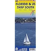 Florida & US Deep South Travel Reference Map 1:720K/1:000K