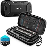 Mumba Nintendo Switch 2 Carrying Case [2025 Plus Version] [Fits Protective Cases] Hard Shell Travel Handbag Pouch with 12 Game Card Slots, Large Capacity for Switch 2 Accessories (Black)