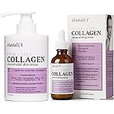 Elastalift Collagen Serum For Face + Collagen Body Cream & Face Moisturizer 2pc Skin Care Bundle| Collagen Face Serum + Body Lotion For Skin Tightening To Lift, Plump, & Firm Sagging Skin, 2PC Set