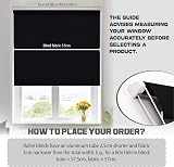 Funky Gadgets Thermal Blackout Roller Blind 120x165 cm Easy Fit Easy Install view 3