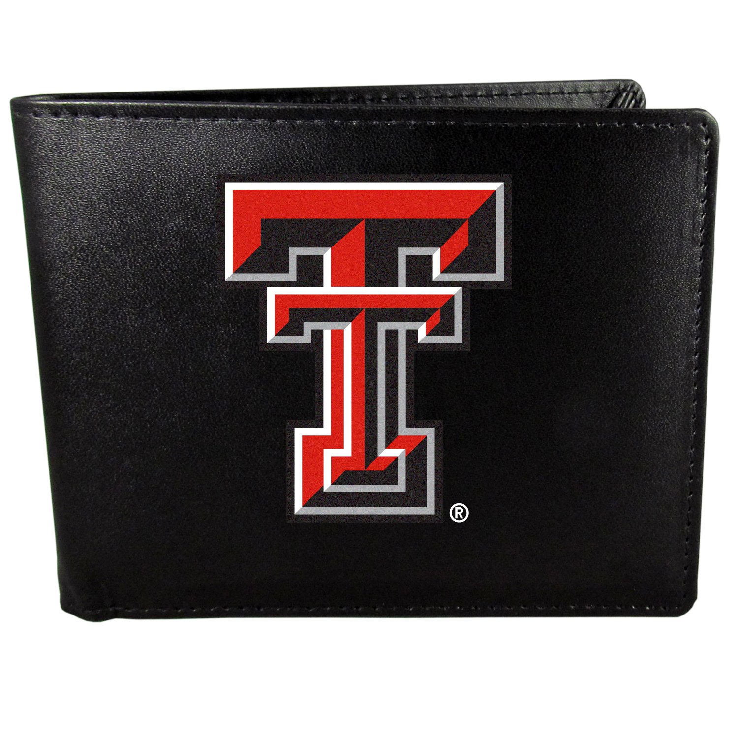 Siskiyou Sports NCAA Mens Texas Tech Red Raiders Bi-fold Wallet Large Logo One Size Black