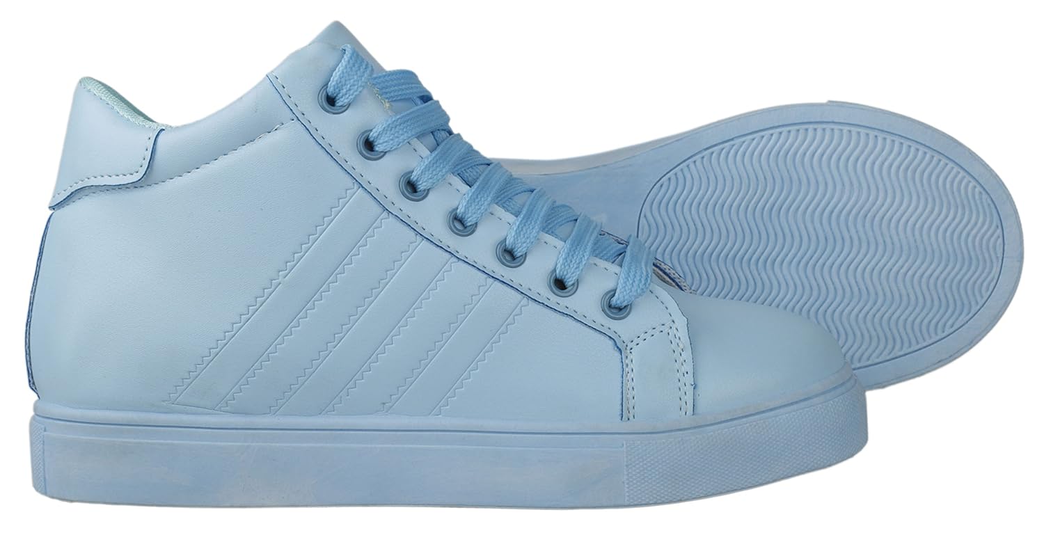 irsoe girl's leather casual sneakers