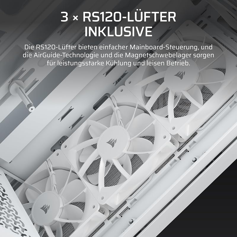 3200D RS Mid-Tower ATX PC-Gehäuse – Weiß