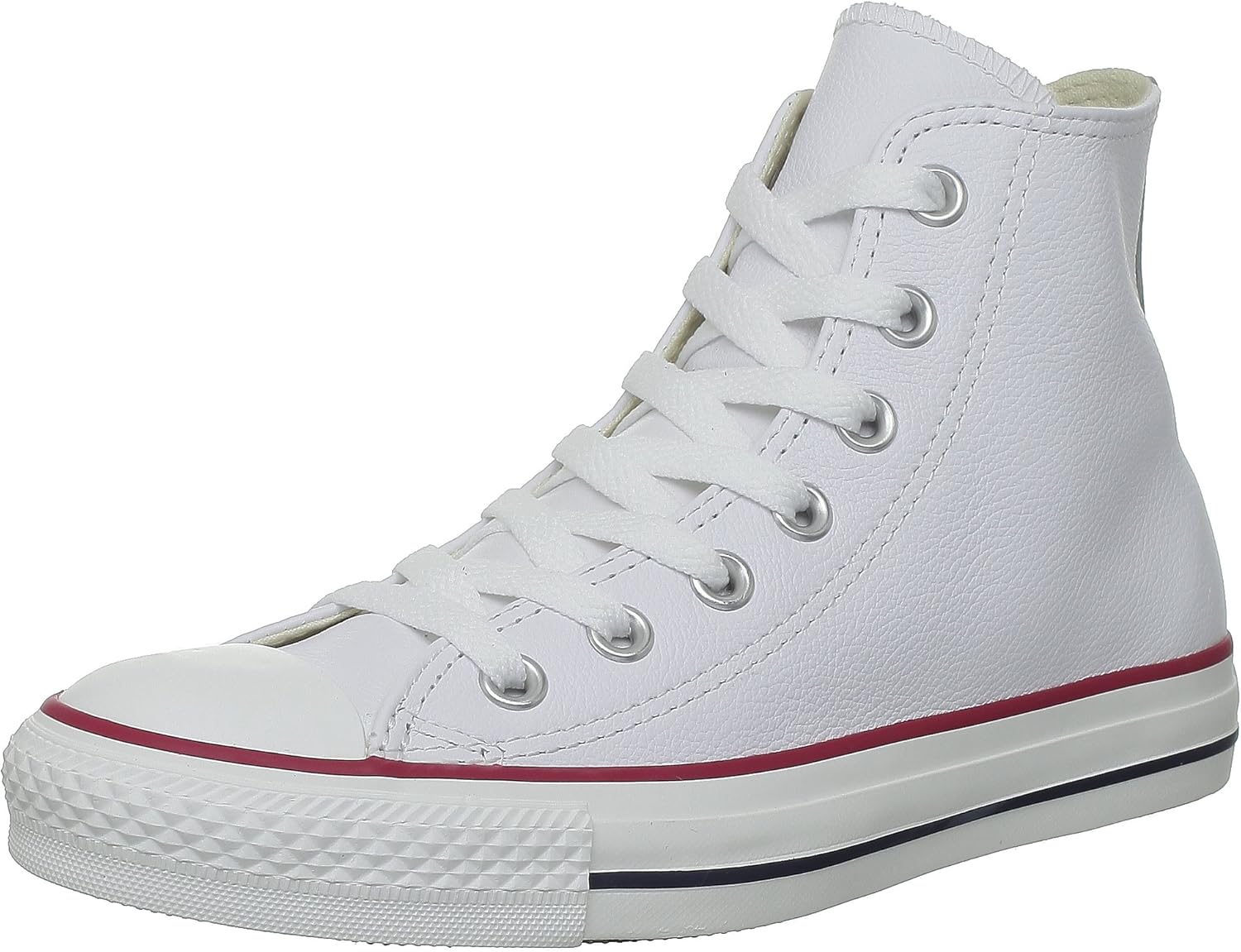 SV Converse 132169 Hi Top Unisex Leather Lace Up Trainers White