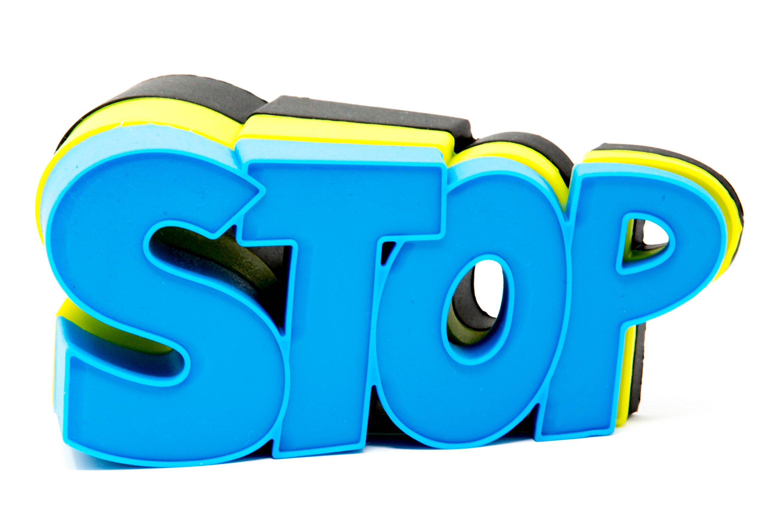 Door Stopper 3 pack - Wedge Finger Protector - STOP Flexible Barn Garage Sliding Door Stop Wedge