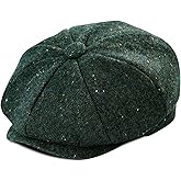 JANGOUL Boys Vintage Newsboy Cap Tweed Flat Beret Cabbie Hat for Kids Toddler Pageboy