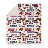 FOCO Buffalo Bills NFL Retro Sherpa Fleece Blanket