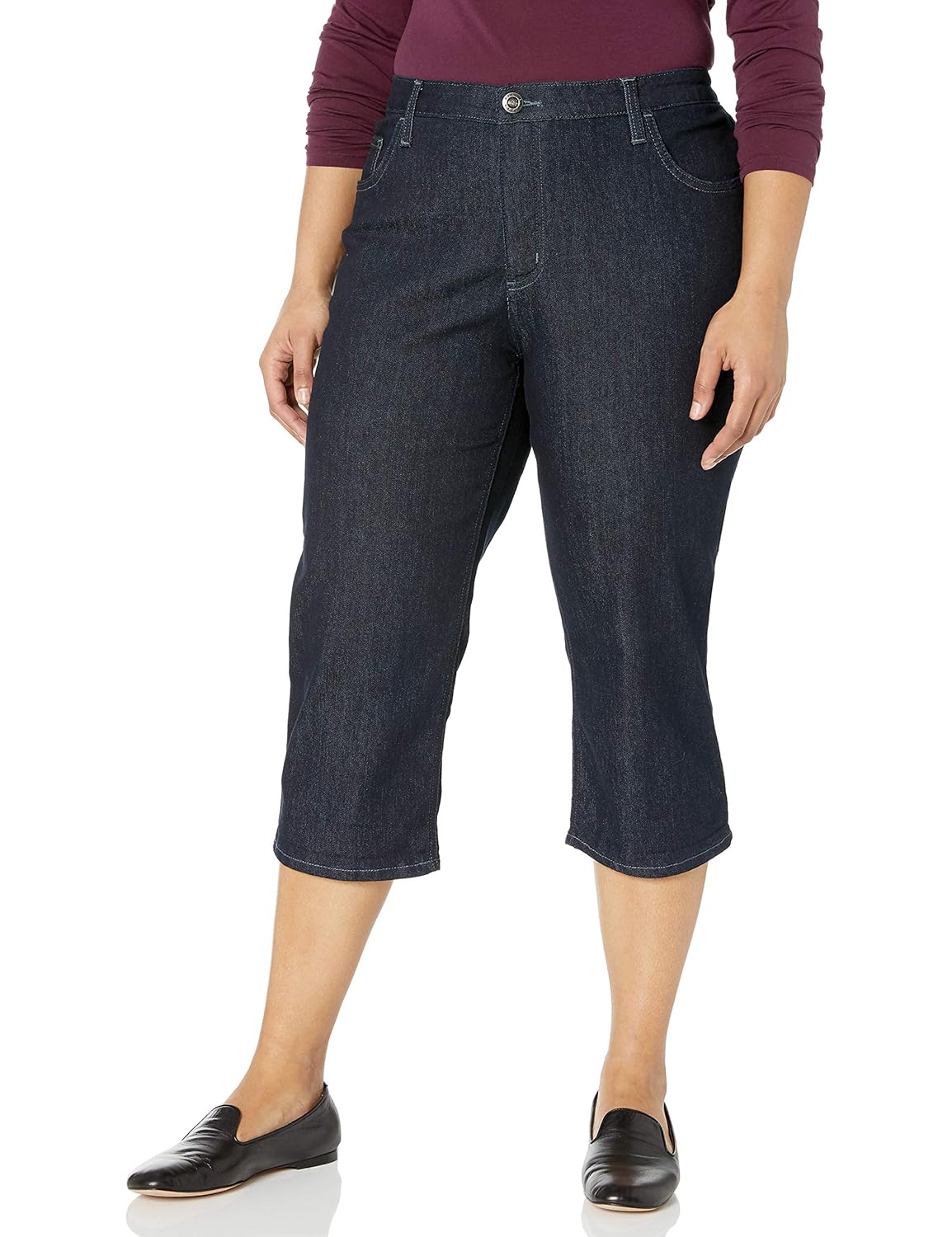 Buy Riders By Lee Indigo Women S Plus Size Comfort Waist Cuff