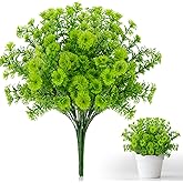 RAINFLOW 4PCS Small Fake Plants Decor Artificial Plants Indoor Artificial Greenery for Wedding Decorations Front Porch Garden Decor Patio Backyard Outdoor Decor Centerpiece Table Decorations 13.3IN