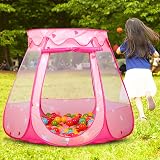 Tech Traders Princess Pop Up Playhouse Pink 47x35 Inch Foldable Tent view 4