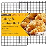 2PCS Cooling Racks for Cooking and Baking - 10" x