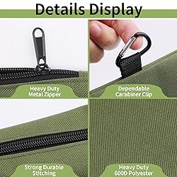 COIDEA 6 Pack Tool Bag Zipper Pouch, Premium Tool