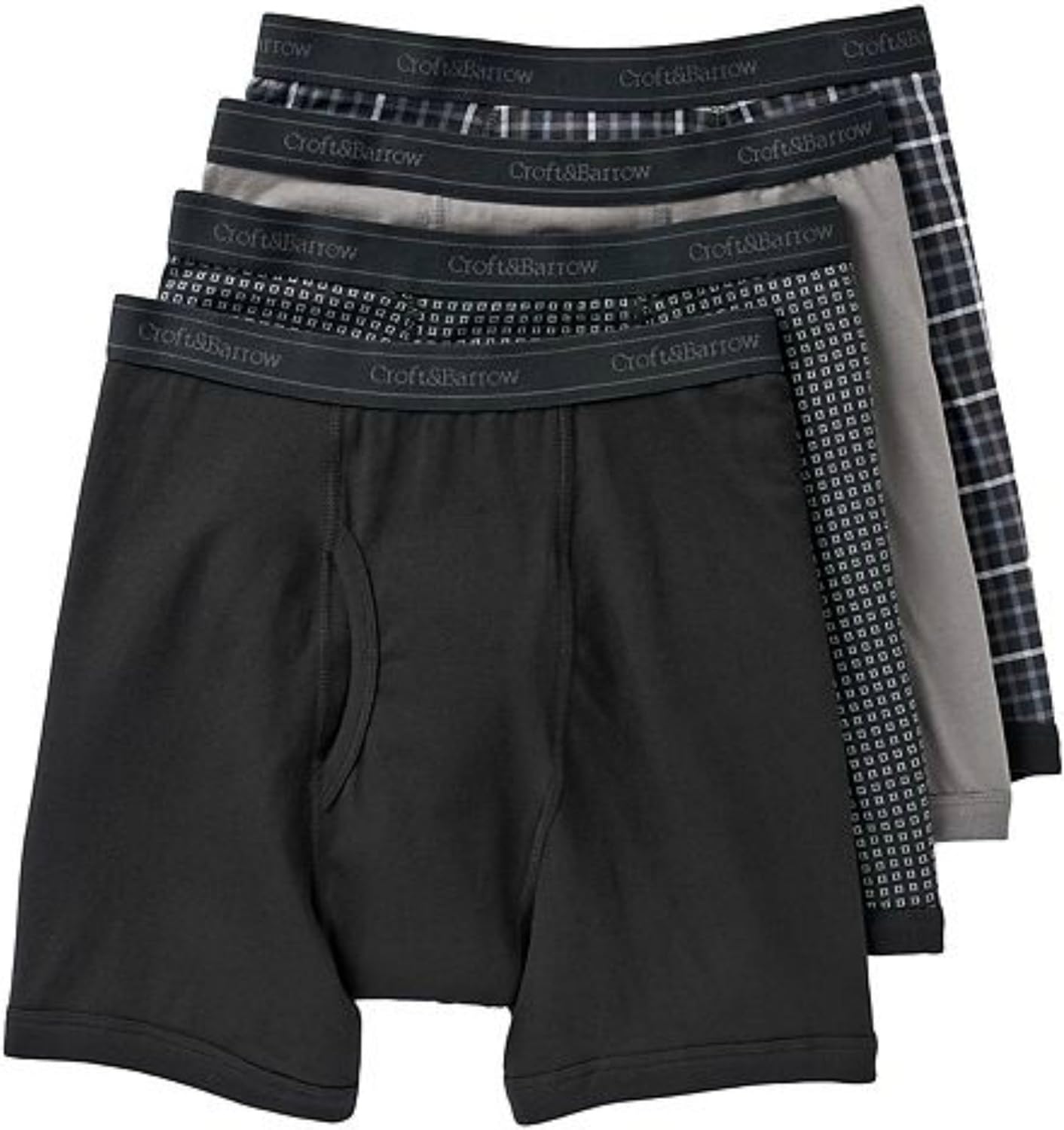 Croft & Barrow Men's 4pk. Stretch Boxer Briefs (XLarge, Assortied