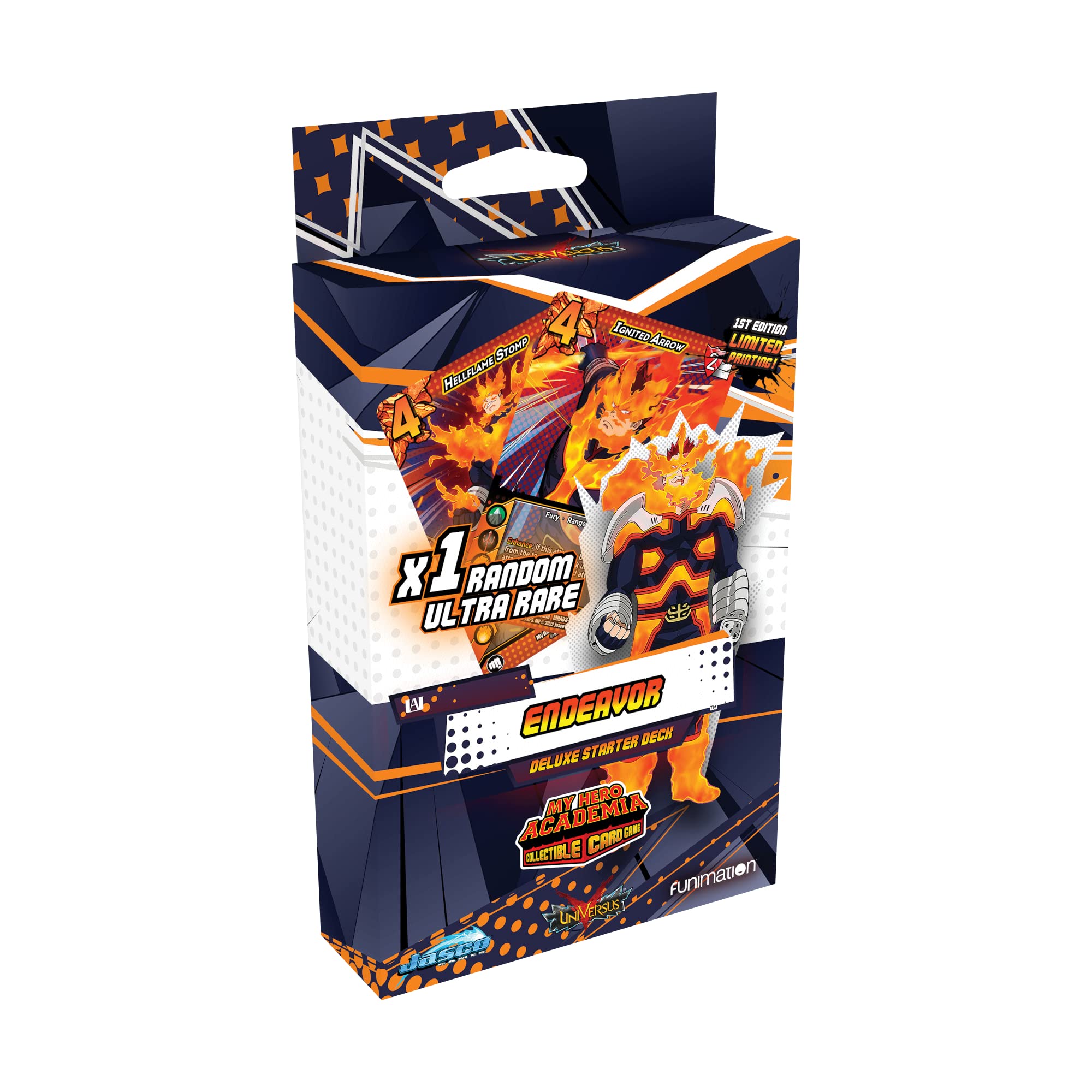 Asmodee Jasco Games | My Hero Academia CCG Series 3: Endeavor Deluxe Starter Deck | Card Game | Ages 14+ | 2 Players | 30+ Minutes Playing Time — image 1