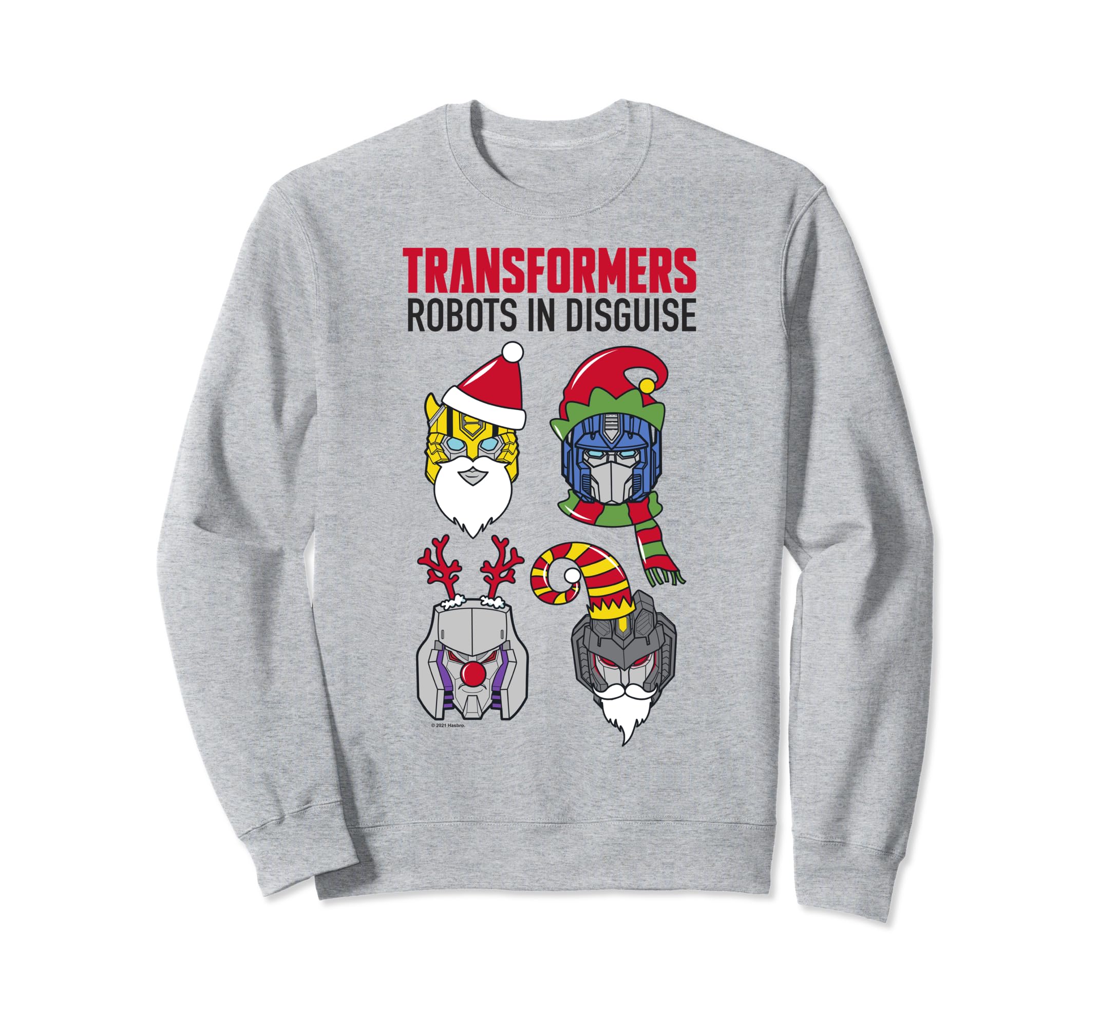 Transformers Christmas Group Shot Dress Up Disguise Sweatshirt