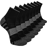 Skechers Men's Work Collection High Quarter Crew Cushioned Socks (8-Pack)