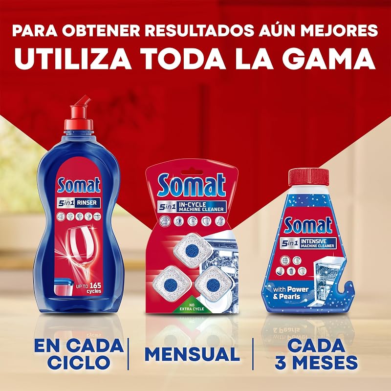Somat excellence gel frescor anti-odor (70 lavagens), detergente desengordurante para lavar louça, líquido para lavar louça automático engarrafado, saboneteira com vinagre
