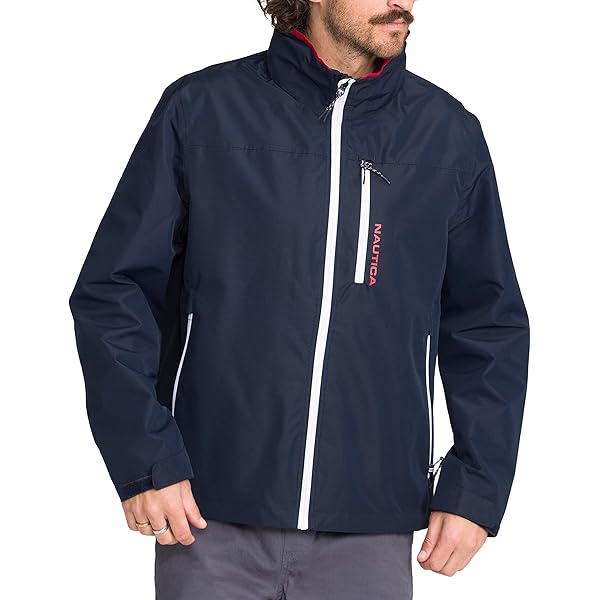 Nautica Competition Sustainably Crafted Anorak Jacket,Navy,S at
