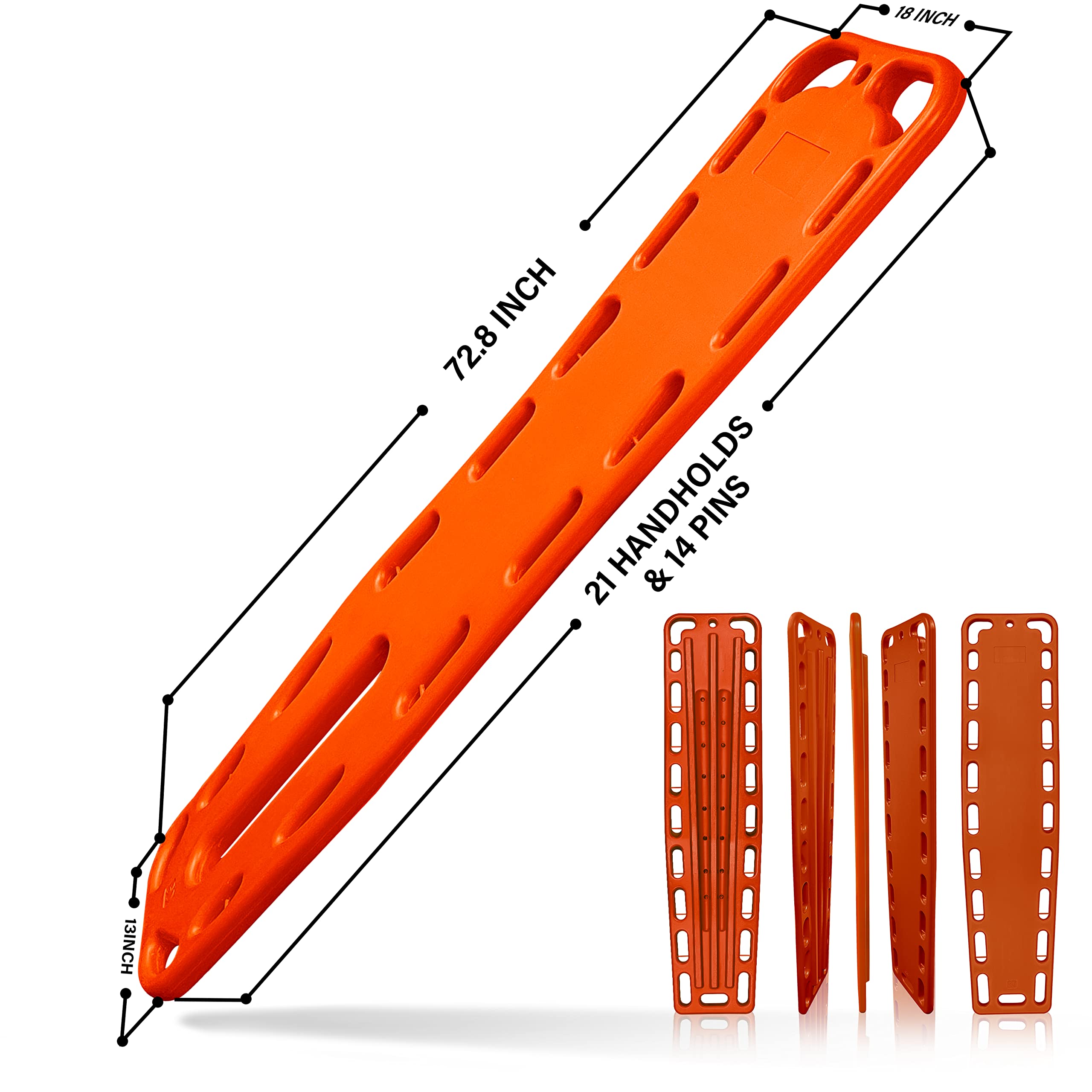 First Responder EMT Backboard Spine Board Stretcher Immobilization With