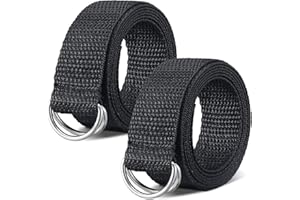 Seematn Web Football Belt 52 Inches Football Pants Belt D Ring Belts for Men Women Youth Boys Kids Girls