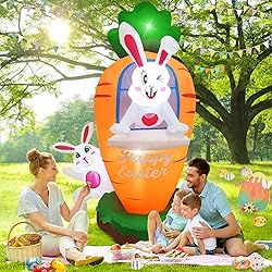 Danxilu 5FT Tall Inflatables Bunnies Hide and Seek