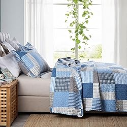 PANGUSHAN King Size Quilt Set,100% Cotton King