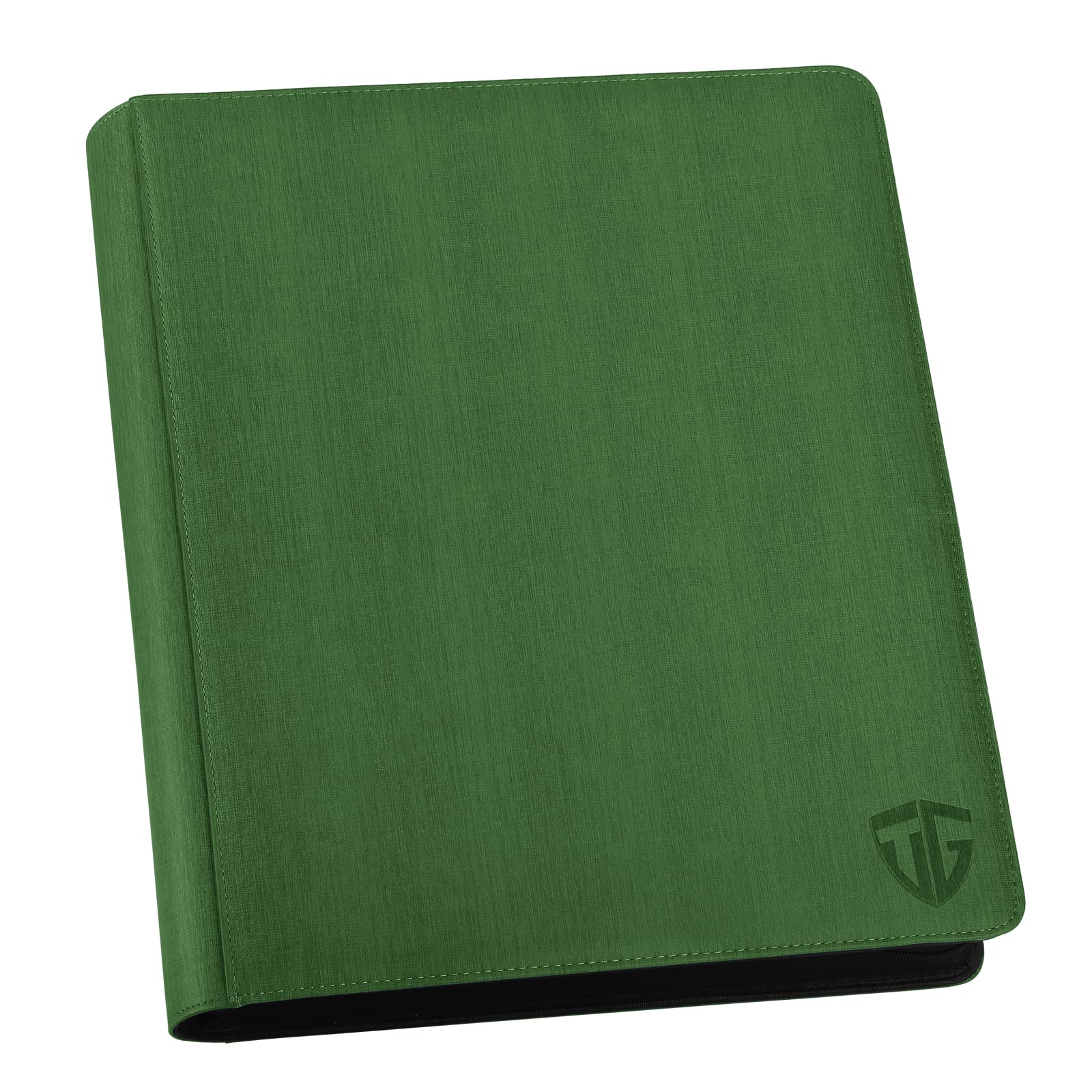 Photo 1 of 16 Pocket Toploader Binder,Holds 640 3”x4” Toploader Hard Cases,Sleeves Card Collection Binder,20 Double Sided Pages,Compatible with Trading & Sports Holder(Dark Green)