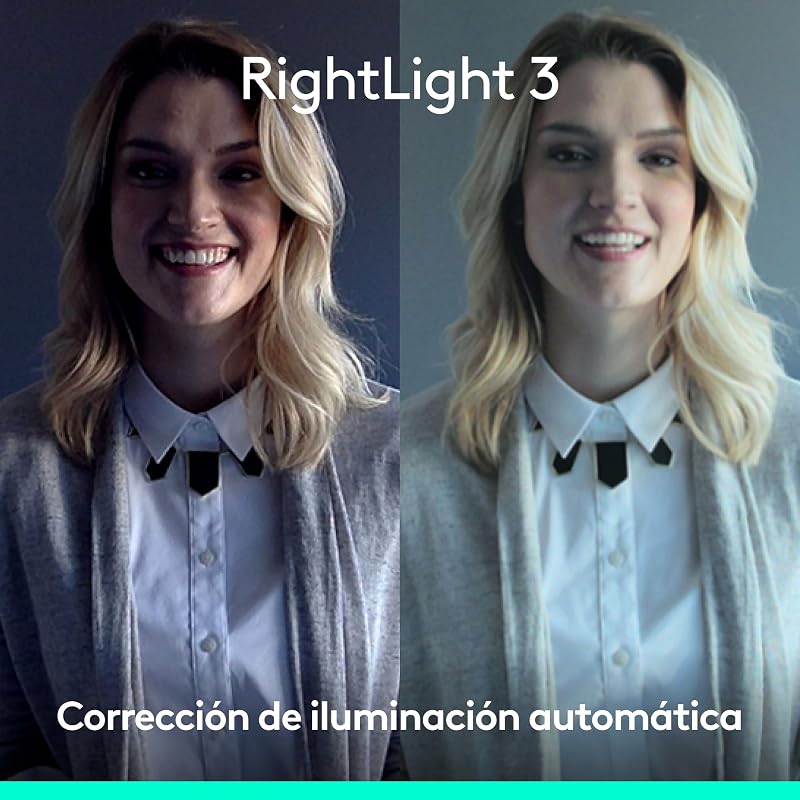 Webcam Brio 4K, chamadas de vídeo, cancelamento de ruído do microfone, correção automática de iluminação HD, Microsoft Teams, Zoom, Google Voice, Google Meet, PC/Mac/portátil/Macbook - Grafite