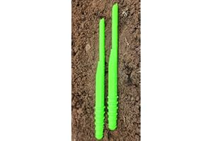SPOKEN GARDEN Dibby Seed Sowing Garden Tool Dibber Planter Transplanter – Sow Seeds at The Right Depth – Easily Transplant Delicate Seedlings (Dibby XL) Green (2 Pack)
