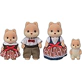 Sylvanian Families Epoch Doll (Caramel Dog Family) FS-35 ST Mark Certified, for Ages 3 and Up, Toy, Dollhouse Sylvanian Families, Epoch, Inc