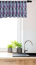 Ambesonne Abstract Window Valance, Illustration of