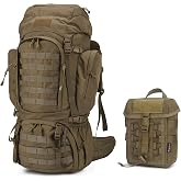 Mardingtop 60L Hiking Backpack+ Molle Tactical Utility Pouch