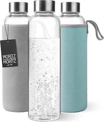 Botella de Cristal 500 ml - Con Funda de Neopreno