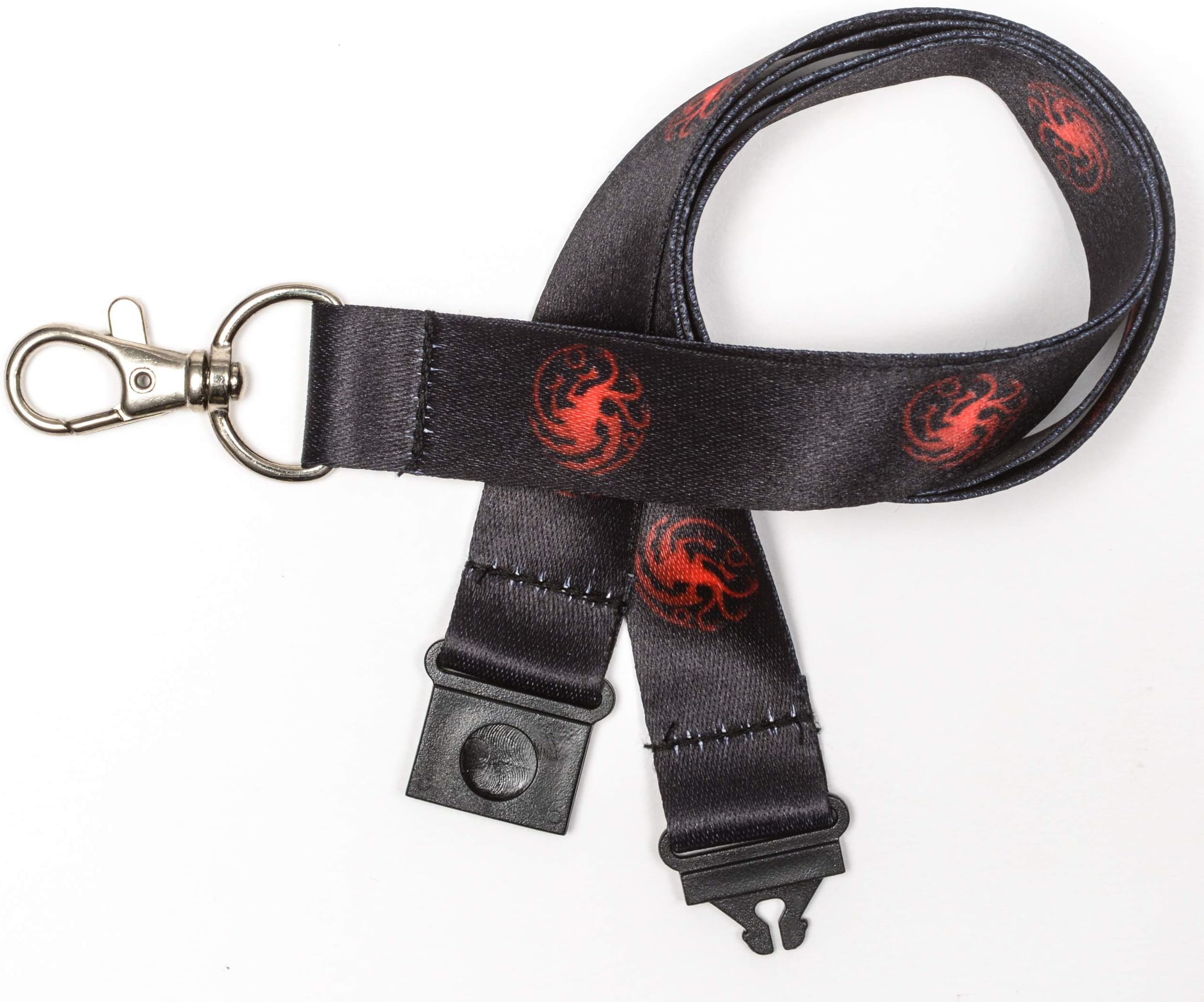 Game of Thrones - House Targaryen Lanyard with Safety Break Away and Metal Clip
