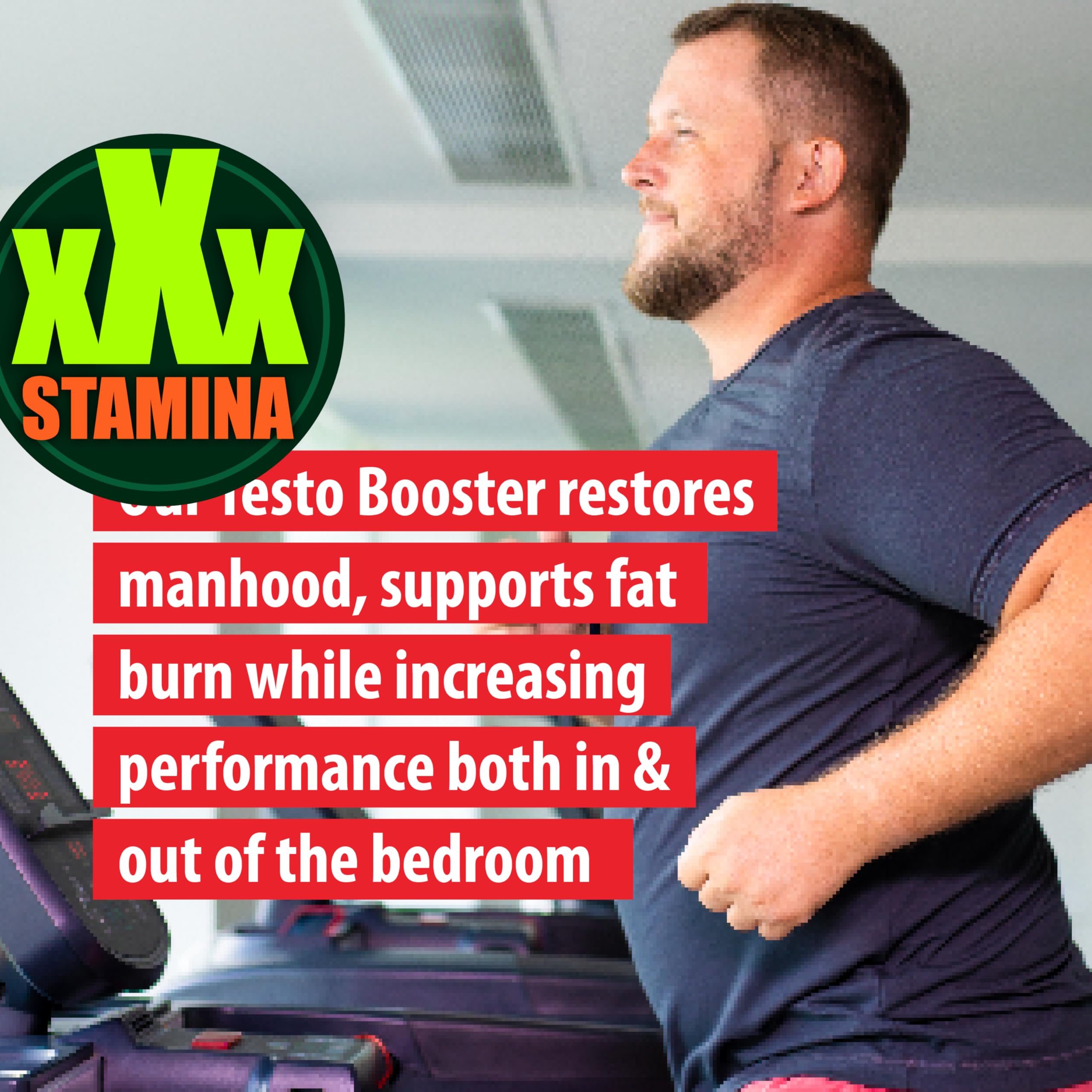 Natural Testosterone Booster for Men at Gym & Bedroom, Happy Wife, Happy Nights - Helps Boost Physical Performance, Restore Vitality and Support Weight Management - 60 Tablets