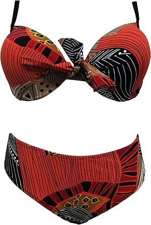 maillot de bain femme 2 pieces rouge