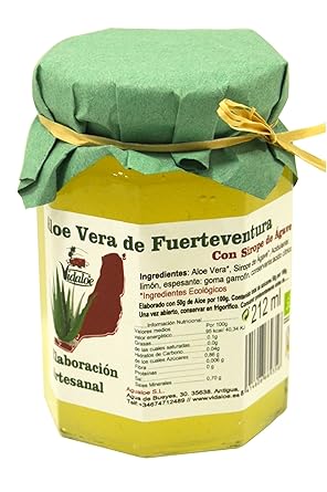 Aloe Vera de Fuerteventura con Sirope de Agave 212ml: Amazon.es ...