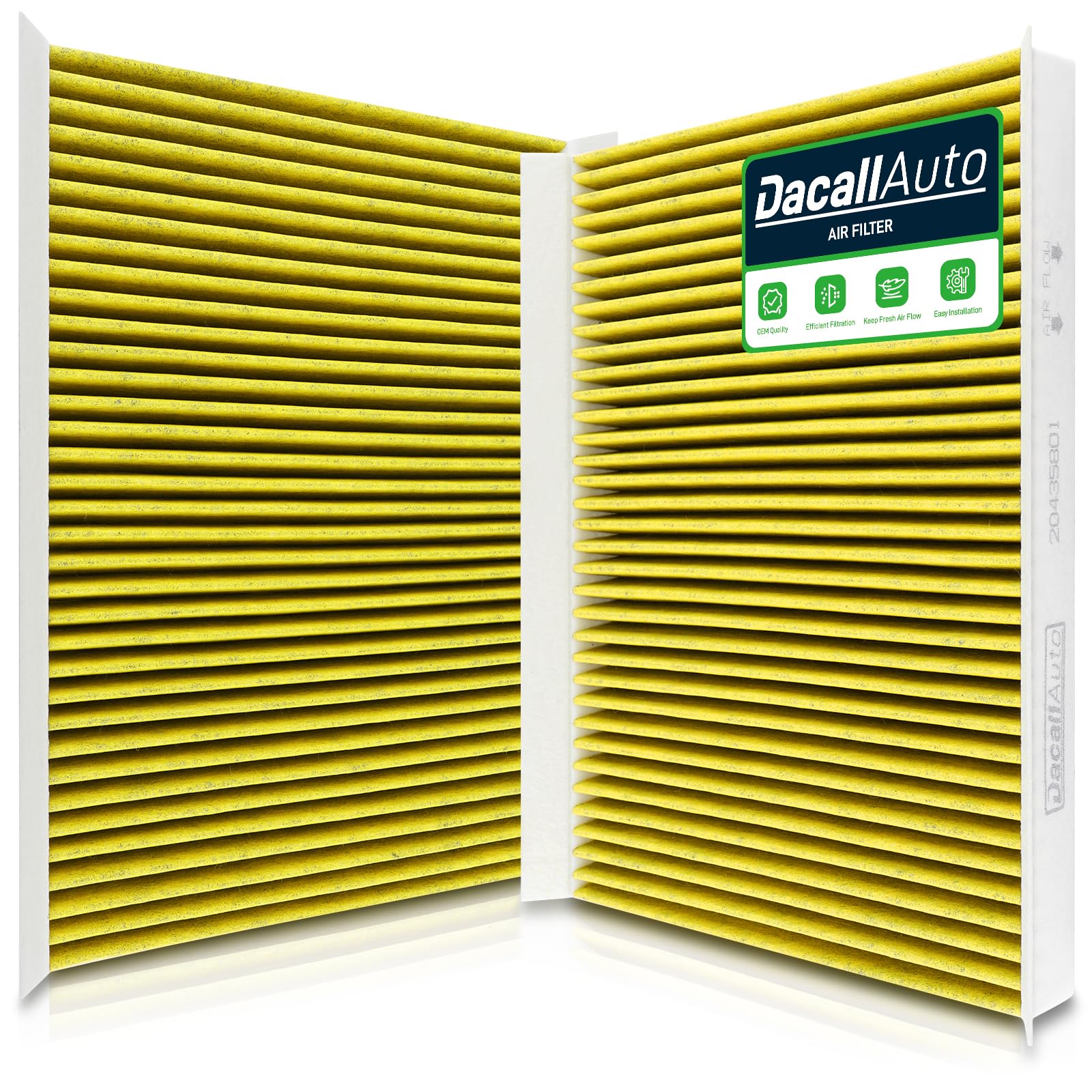 Photo 1 of 2Pcs Dacall Activated Carbon Cabin Air Filter - fit for Volvo VNL/VN/VNM/VHD/VT Series Trucks, for VNL 860 780 760 670, VN 780 670, VNM 630, VHD 430 and More, Replace Part NO. 20435801, AF26405