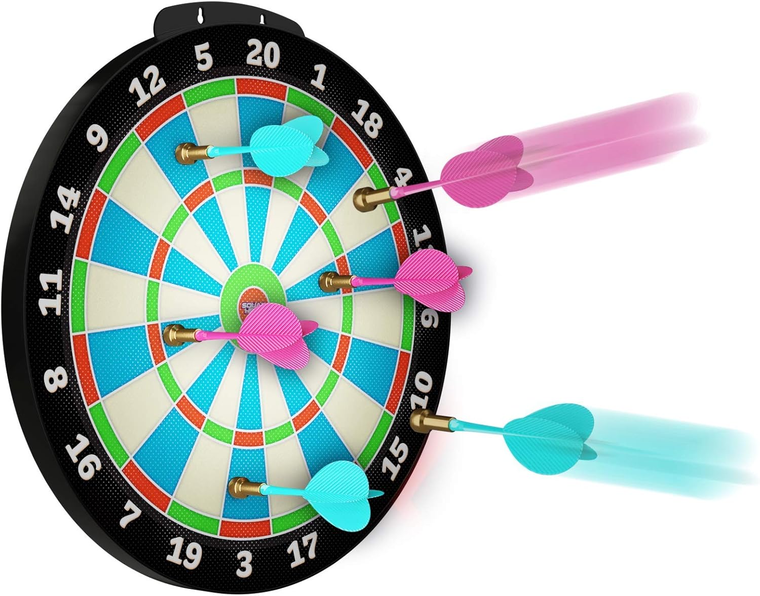 LIGHT-UP Magnetic Dart Board Game - Innovative Illuminated Kids Safe Dartboard Set with Glow-in-the-Dark Darts for Kids, Teens & Adults - Sports Gifts for Boys & Girls - Indoor or Outdoor Party Toys: Toys & Games